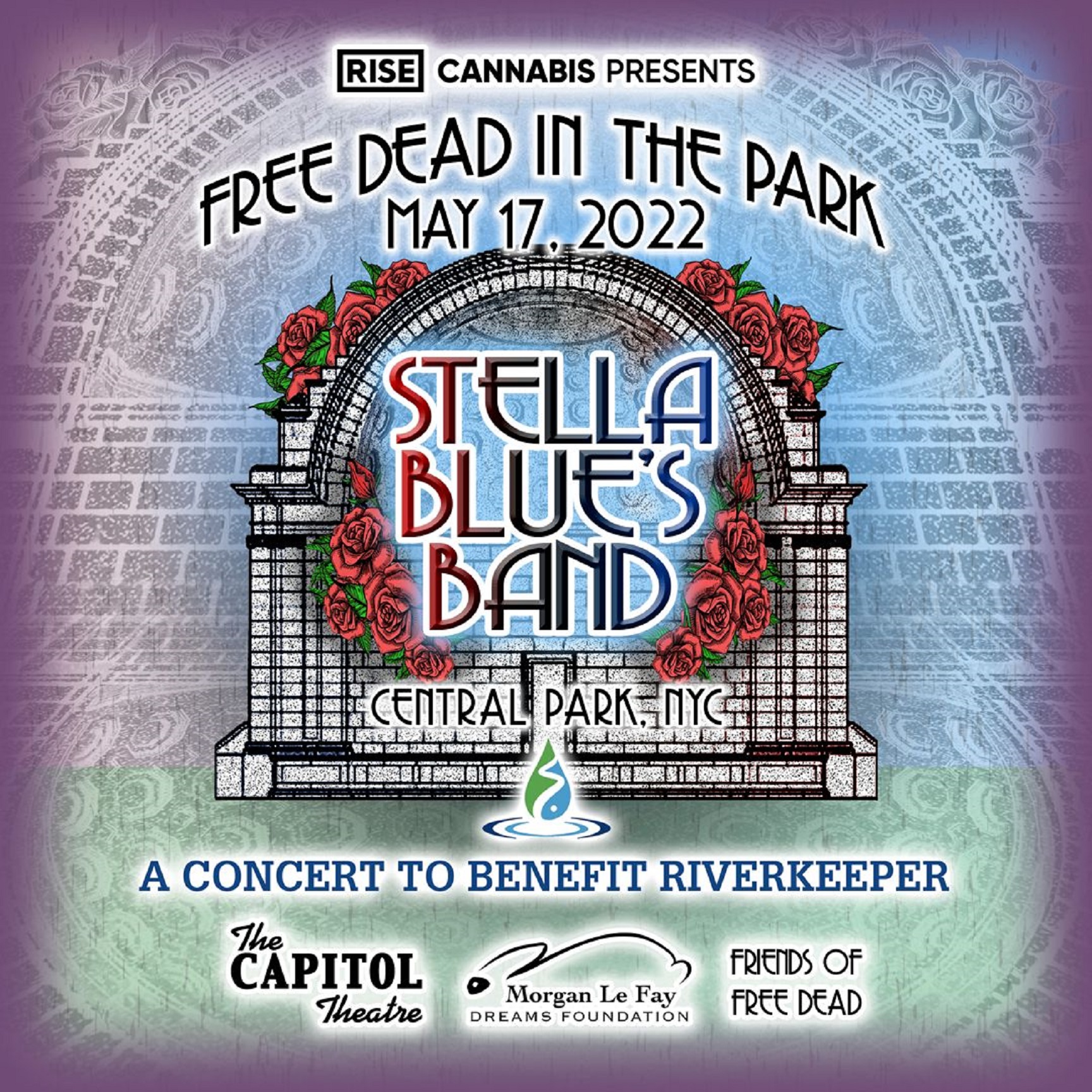 FREE DEAD IN THE PARK A CONCERT TO BENEFIT RIVERKEEPER Grateful Web   Free Dead In The Park 1080x1080 SBB 